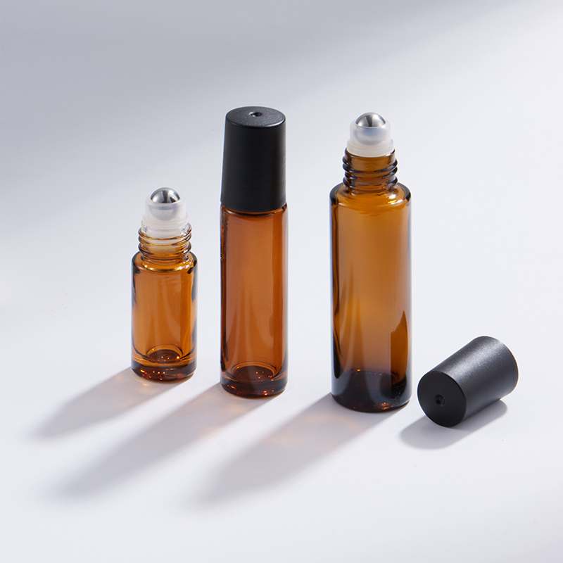 5 ml 10 ml 15 ml amberkleurige roll-on glazen fles